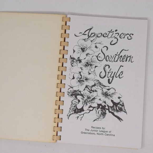 Appetizers Southern Style Junior League Greensboro NC 1992 Vintage Cookbook Food - Picture 7 of 16